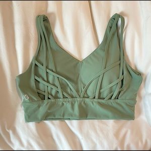 Buff bunny Monarch sports bra Agave green